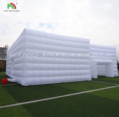 High Quality Led light cube party nightclub tent white inflatable night club for party