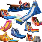 Outdoor Commercial Large Water Slide Inflatable Backyard Kids Inflatable Water Slide with Swimming Pool