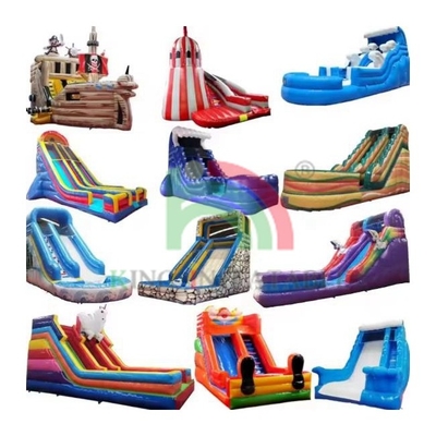 Outdoor Commercial Large Water Slide Inflatable Backyard Kids Inflatable Water Slide with Swimming Pool