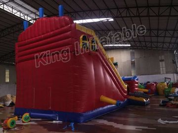 Outdoor 0.55mm PVC Blow Up Pirate Ship Dry Slide Waterproof With CE Certificated