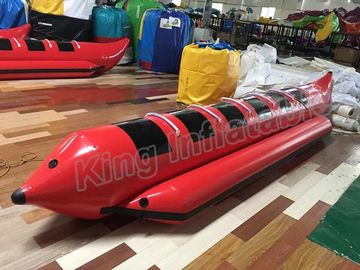 Red Colour Inflatable Fly Fishing Boats With 0.9mm PVC Inflatable Fishing Pontoon Boats