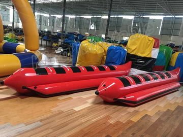 Red Colour Inflatable Fly Fishing Boats With 0.9mm PVC Inflatable Fishing Pontoon Boats