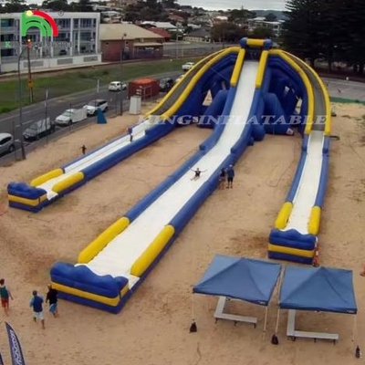 High Quality Customization 3 Lanes Inflatable Water Slide