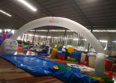 210D Nylon 10*5m White Unsealed Inflatable Arches For Event Or Advertising