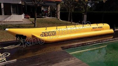 Giant Complete Yellow Inflatable Banana Boats Fly Fishing Boats With CE