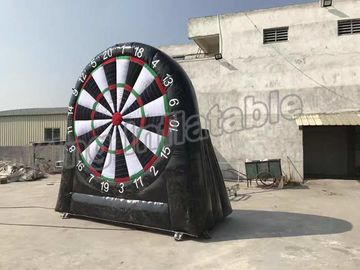 Giant Inflatable Football Dart Board Outdoor Sports Games Black And White Color