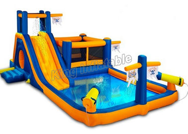 Custom Outdoor PVC Inflatable Water Slide Spray Pirate Theme Park For Kids