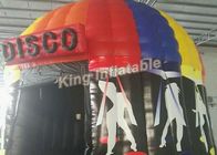 Customized Colorful Inflatable Disco Tent With Full Painting Size, Diameter 6m