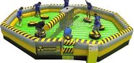 Challenge Inflatable Meltdown Wipeout Sport Game With Rotative Machine