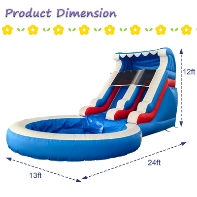 Factory Direct Sales Inflatable Water Slide with Pool Water Slides Inflatable for Adults and Kids