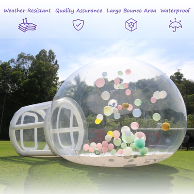 Outdoor Inflatable Bubble Tent Transparent Crystal Dome Inflatable Bubble Tent With Balloons For Wedding