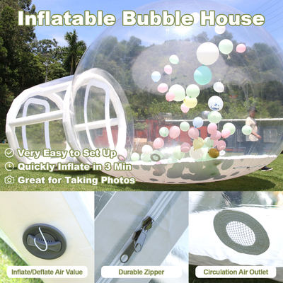 Outdoor Inflatable Bubble Tent Transparent Crystal Dome Inflatable Bubble Tent With Balloons For Wedding