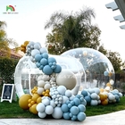 Outdoor Inflatable Bubble Tent Transparent Crystal Dome Inflatable Bubble Tent With Balloons For Wedding
