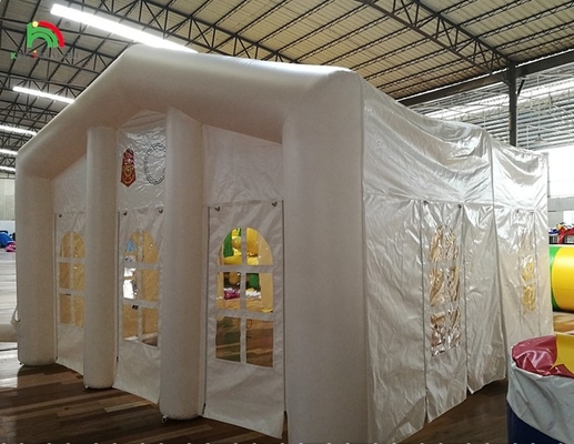 White Large Outdoor Blow Up Wedding Party LED Light Camping Inflatable Outdoor Events Tent