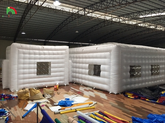 Outdoor White Pvc Inflatable Night-Club Inflatable Night Club Wedding Events Party Cube Tent For Sale