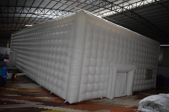 Outdoor White Pvc Inflatable Night-Club Inflatable Night Club Wedding Events Party Cube Tent For Sale