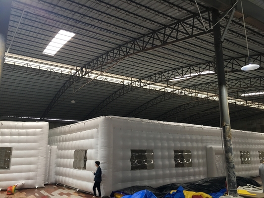 Outdoor White Pvc Inflatable Night-Club Inflatable Night Club Wedding Events Party Cube Tent For Sale