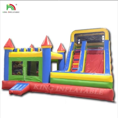 Wholesale Inflatable Castle With Water Slide Dry And Wet Combo Custom Inflatable Bounce House
