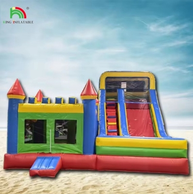 Wholesale Inflatable Castle With Water Slide Dry And Wet Combo Custom Inflatable Bounce House