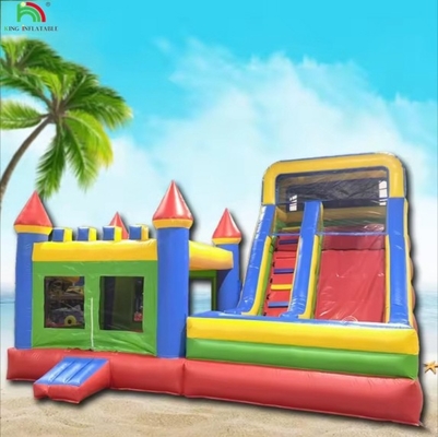 Wholesale Inflatable Castle With Water Slide Dry And Wet Combo Custom Inflatable Bounce House