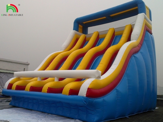 High Quality Wet Inflatable Water Slide Water Pool Slide With Best Plato Tarpaulin Quality