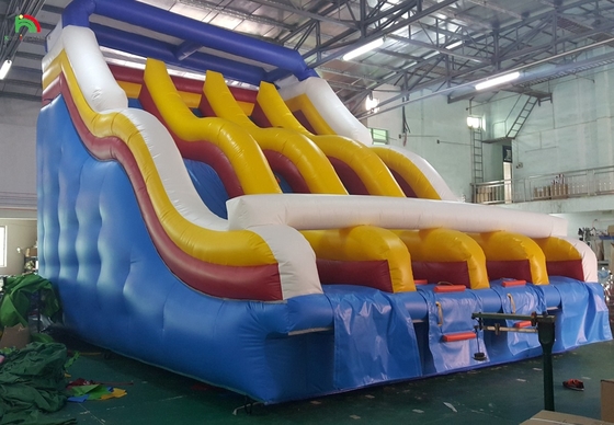 High Quality Wet Inflatable Water Slide Water Pool Slide With Best Plato Tarpaulin Quality
