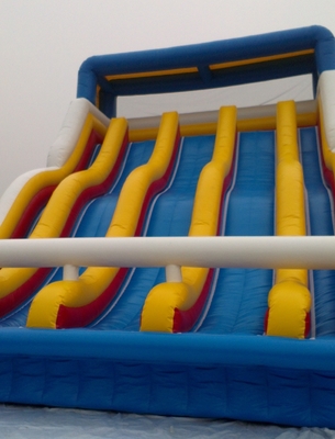High Quality Wet Inflatable Water Slide Water Pool Slide With Best Plato Tarpaulin Quality
