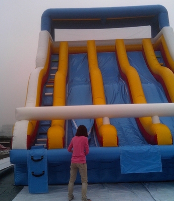 High Quality Wet Inflatable Water Slide Water Pool Slide With Best Plato Tarpaulin Quality