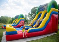 Giant eye-catching 15' Backyard Inflatable Water Slide Wet or Dry with PVC Tarpaulin material