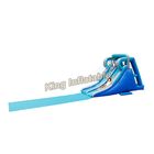 Double Lane Ocean Commercial PVC Tarpaulin Inflatable Water Slide Blue Huge
