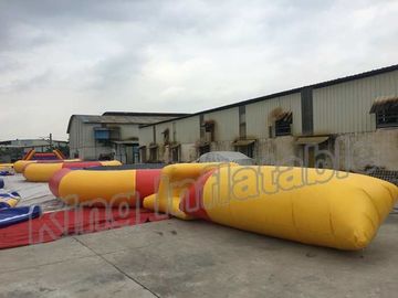 PVC Inflatable Water Parks / Inflatable Water Trampoline And Slide For Family