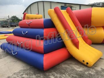 OEM Inflatable Water Park Equipment / PVC Tarpaulin Blow Saturn Water Toy With Slide