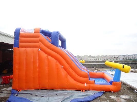 Outdoor Giant Double Track Inflatable Bouncer Water Slide Water Park