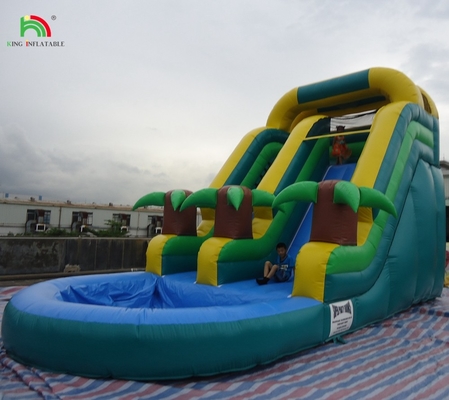 Cheap Price Commercial Grade PVC Inflatable Water Slides with Pool