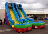 Commercial Grade Giant 24 Feet Dual Lane Inflatable Water Slide Sport Games