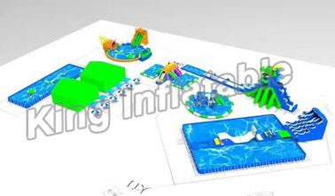 Giant Outdoor Commercial Inflatable Water Playground Customized Size