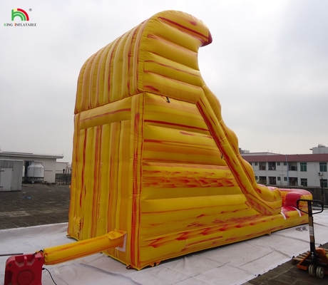 Outdoor Backyard Kids Wet Bounce House Water Slide Jumpers Tropical Inflatable Commercial Water Slide