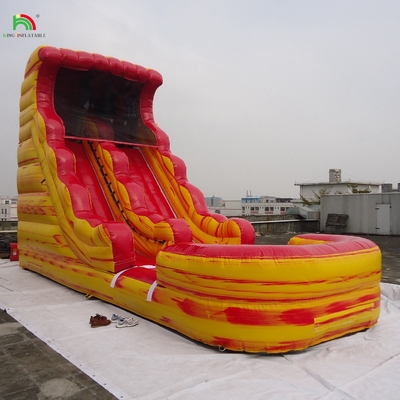 Outdoor Backyard Kids Wet Bounce House Water Slide Jumpers Tropical Inflatable Commercial Water Slide