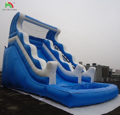 Cheap commercial double splash dual lane inflatable water slide for sale