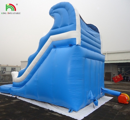 Cheap commercial double splash dual lane inflatable water slide for sale