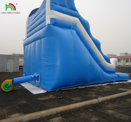 Cheap commercial double splash dual lane inflatable water slide for sale