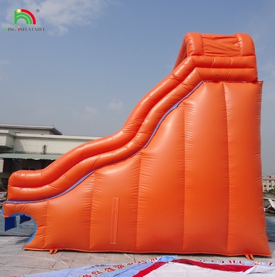 Inflatable Water Pool Red Closed Double Slides Children Bounce House Commercial Water Closed Slide Swimming Pool