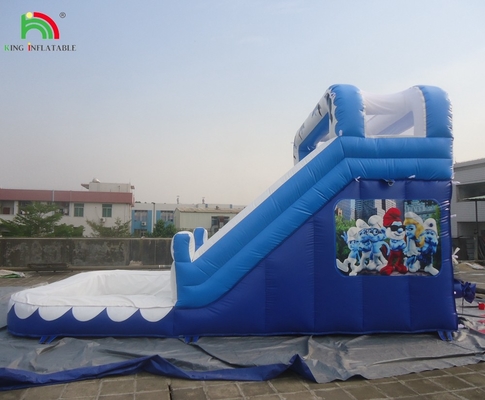 Commercial Water Slide Inflatable Kids Outdoor Double Lane Inflatable Water Slides With Pools
