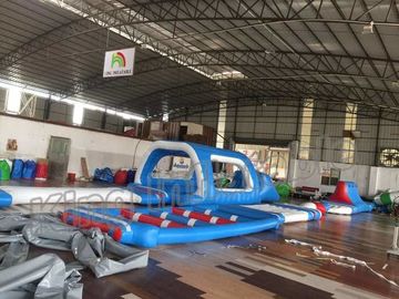 Customized Type Giant Inflatable Water Playground , Floating Water Park