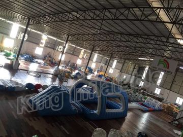 Customized Type Giant Inflatable Water Playground , Floating Water Park