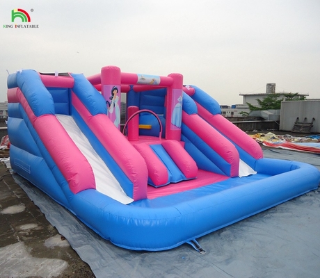 Hot Sale Inflatable Water Slide Double Lane Inflatable Water Slide with Detachable Pool for Sale