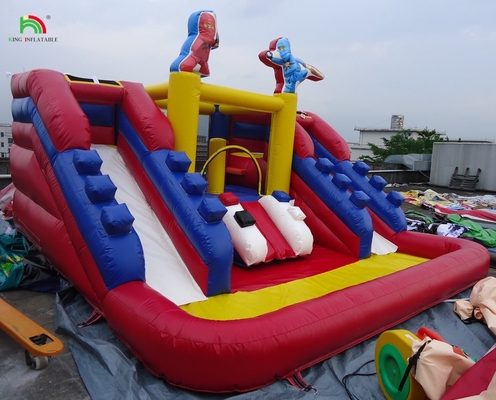 Popular Commercial Inflatable Water Slides with Pool Double Lane Water Slides Inflatable for Kids and Adults