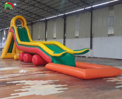 Inflatable Playground Obstacle Sports Field Inflatable Water Slide with Pool