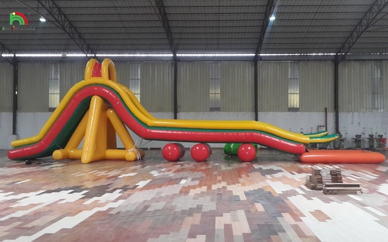 Inflatable Playground Obstacle Sports Field Inflatable Water Slide with Pool