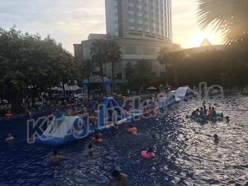 Commercial Grade Kids Blow Up Water Park , Giant Inflatable Water Sports